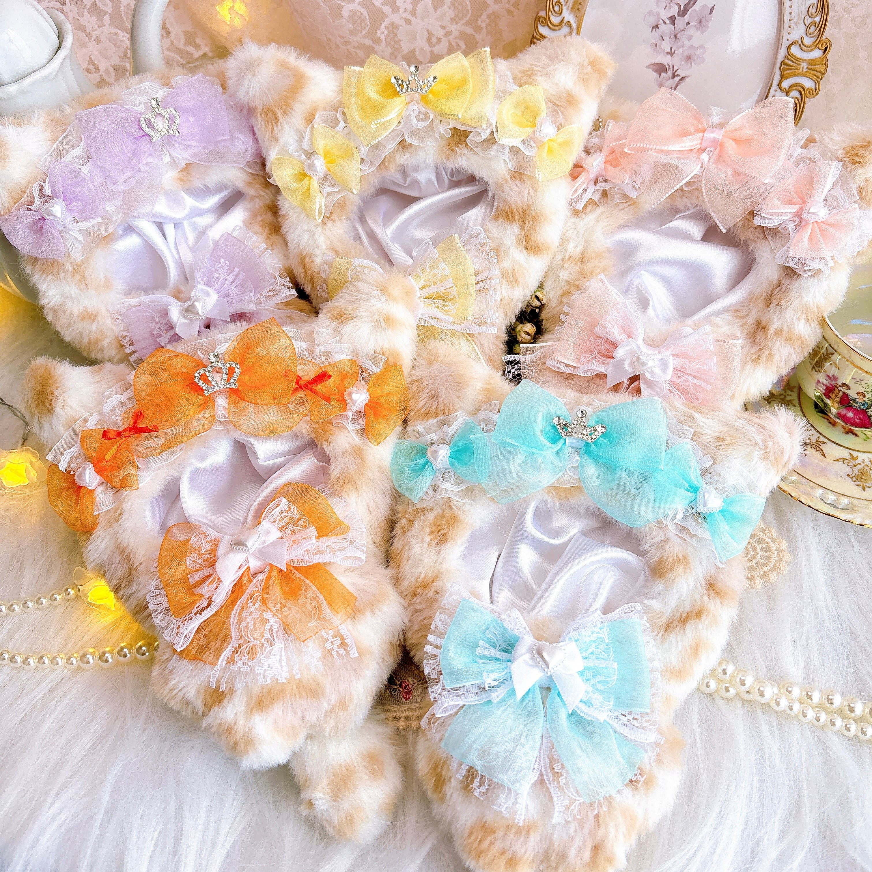 a.951 nana様ぬい服ふわふわ猫耳おすわり着ぐるみちびぐるみにじぱぺ