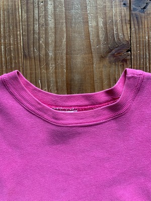 80's Champion  チャンピオンRW 無地 チェリーピンク 表記(L) USA製