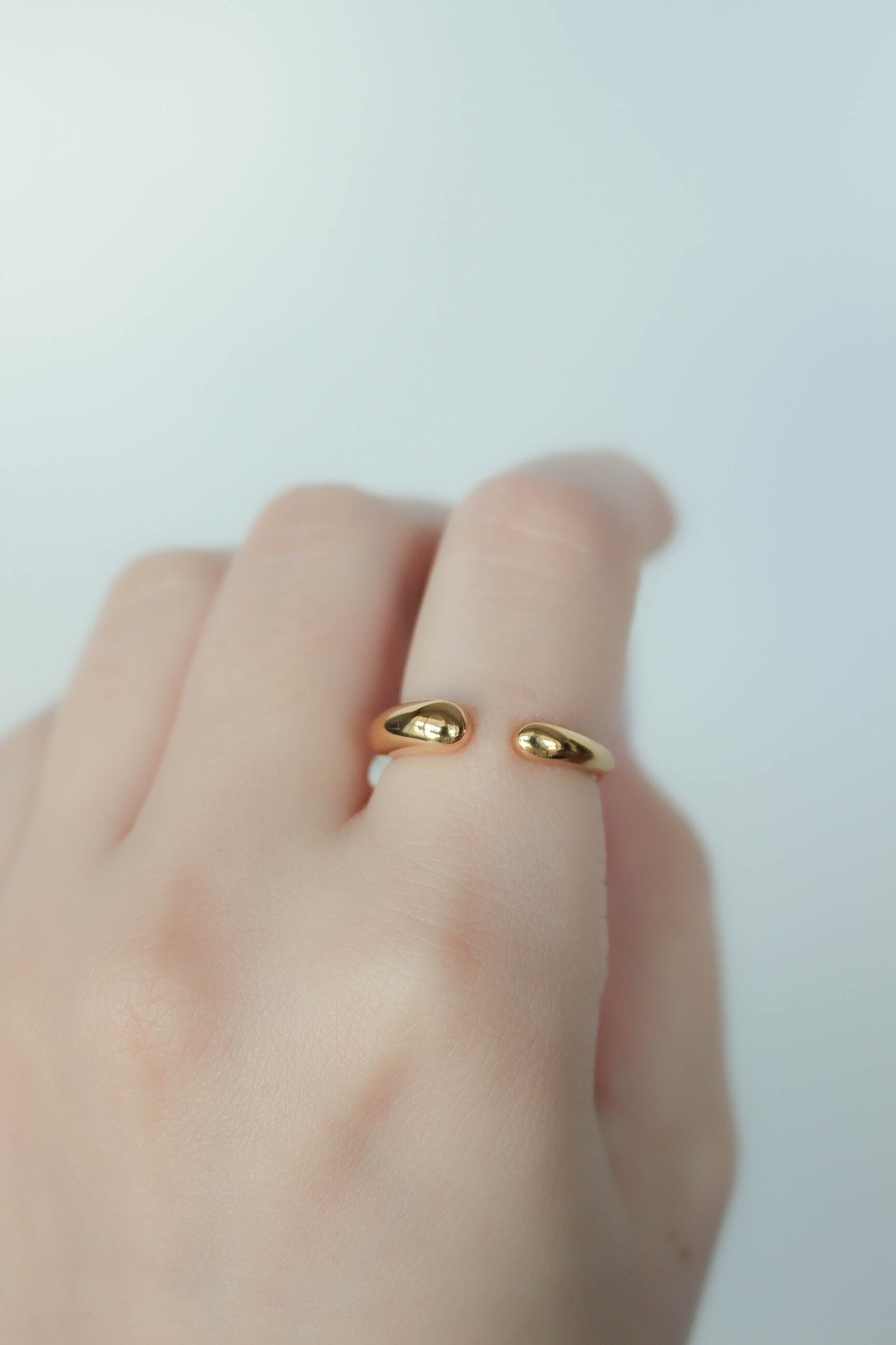 ebine エビネ　リング　指輪 Open Drop Ring | ebine(エビネ)|金属アレルギー対応アクセサリー