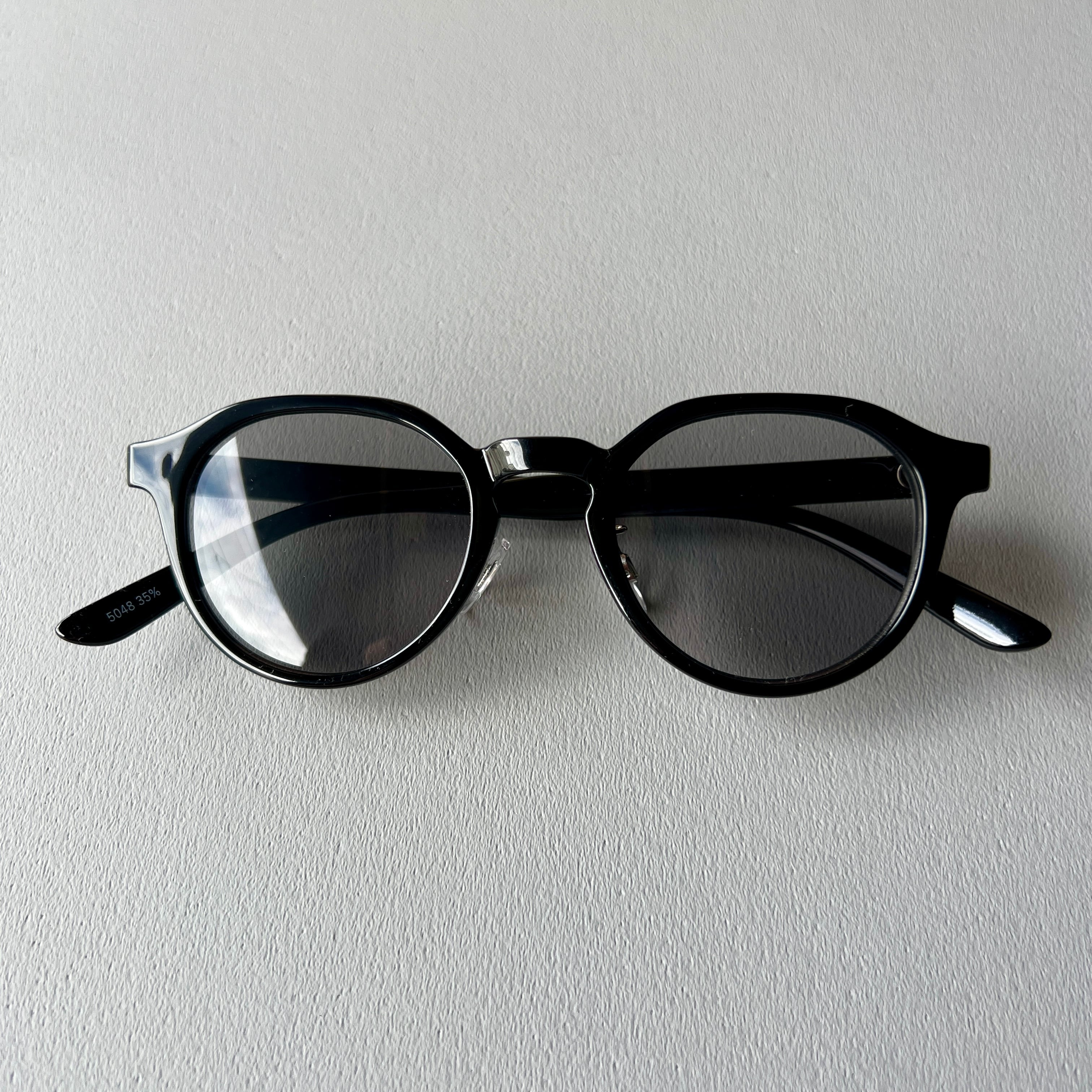 たらさん THE DAY SELECT | CROWN PANTO SUNGLASSES | BLACK × CHARCOAL | TD