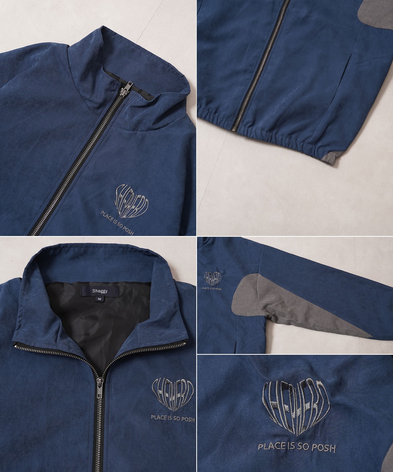 ◆ポリピーチ ロゴ刺繍 トラックジャケット◆ms-25101