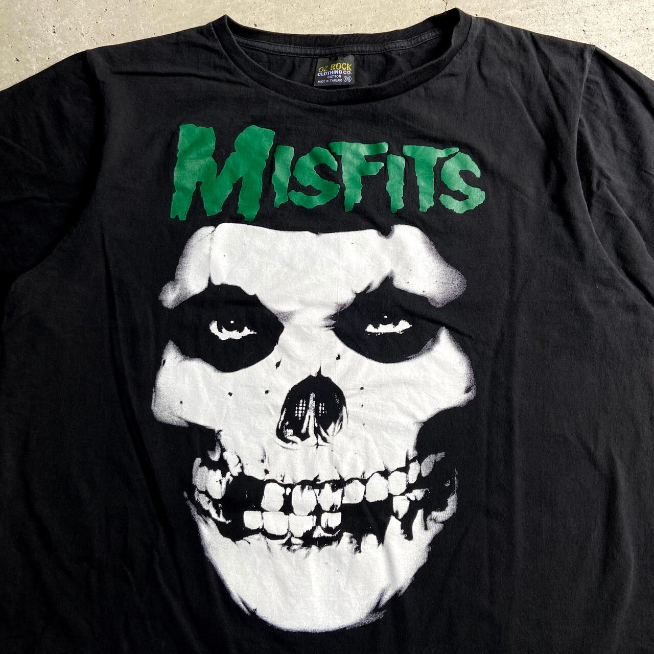 90s misfits ミスフィッツ　ブラックパーカー　サイズXL フェード