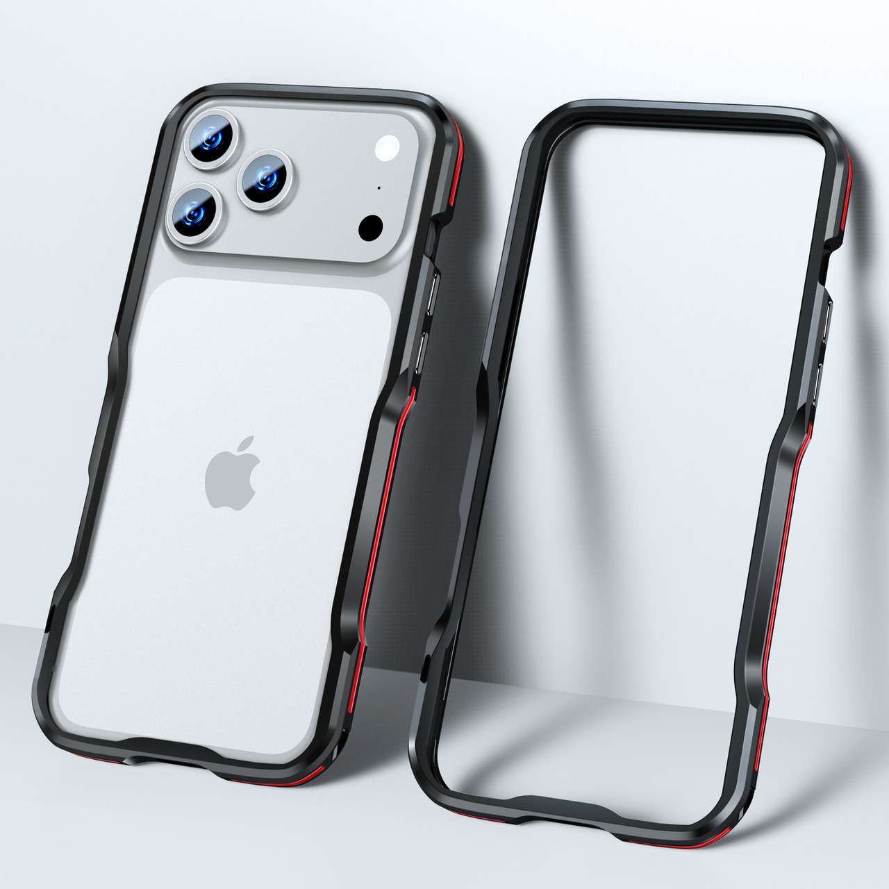 ◆iPhone 17/Pro/Pro Max/Air◆ Minimal Curve Metal Frame Case / ミニマル カーブ メタル フレーム スマホケース
