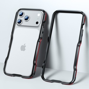 ◆iPhone 17/Pro/Pro Max/Air◆ Minimal Curve Metal Frame Case / ミニマル カーブ メタル フレーム スマホケース