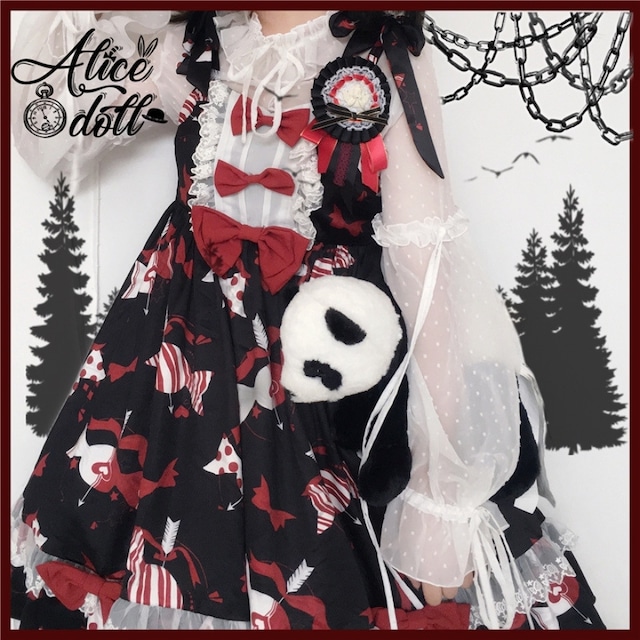 With U ゴスロリ ファッション alice doll ブラウス シフォン 原宿ファッション ガーリー 甘め ロマンティック ロリィタファッション lolita