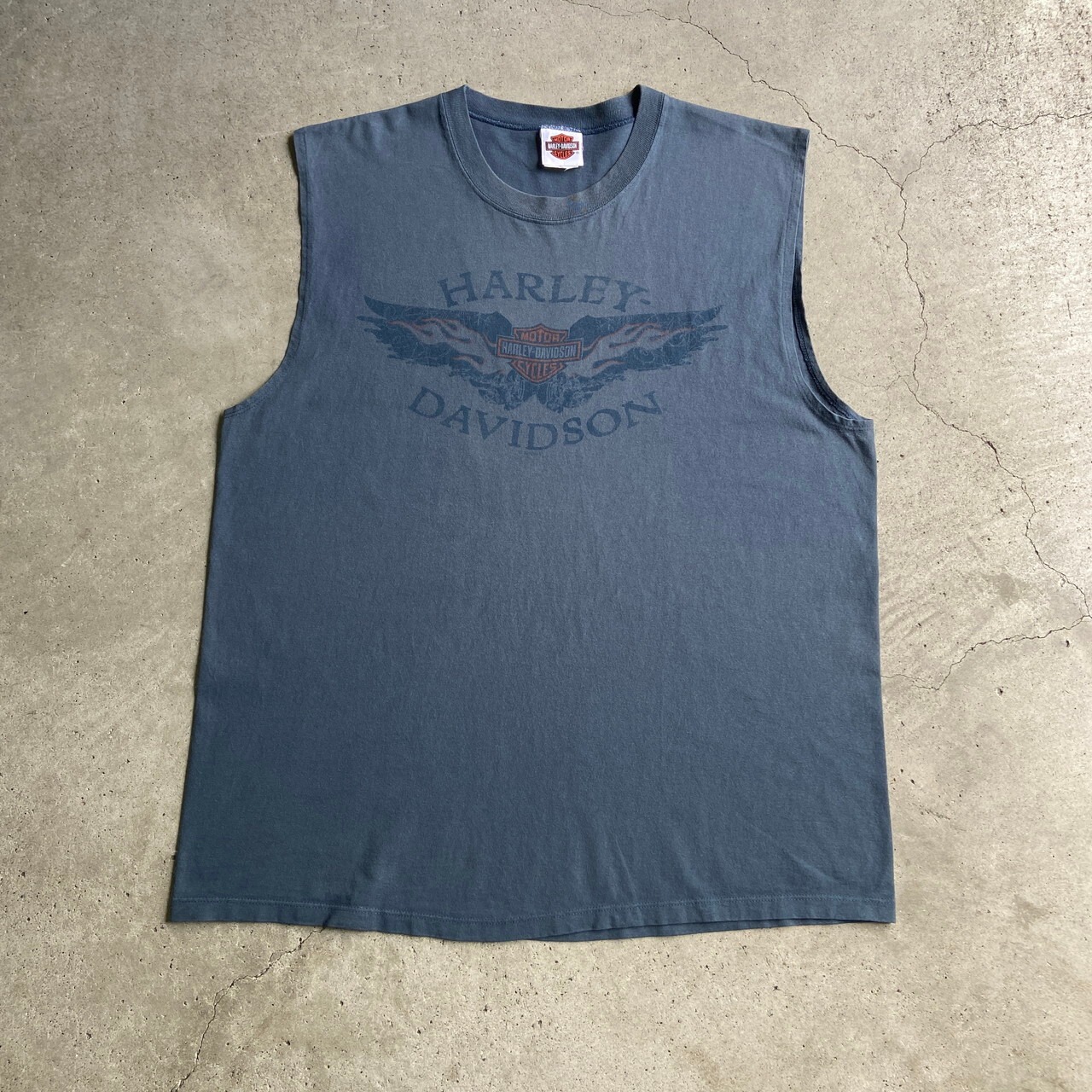 USA製 Harley-Davidson ハーレーダビッドソン ノースリーブTシャツ 
