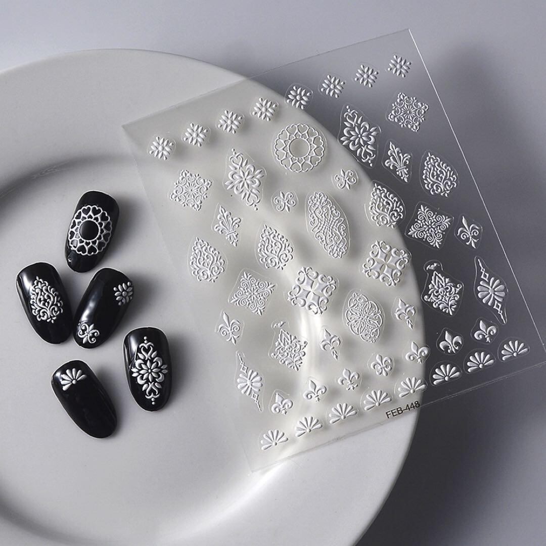 N664 既成ネイルチップ24枚 ロングポイント グレー ラメ