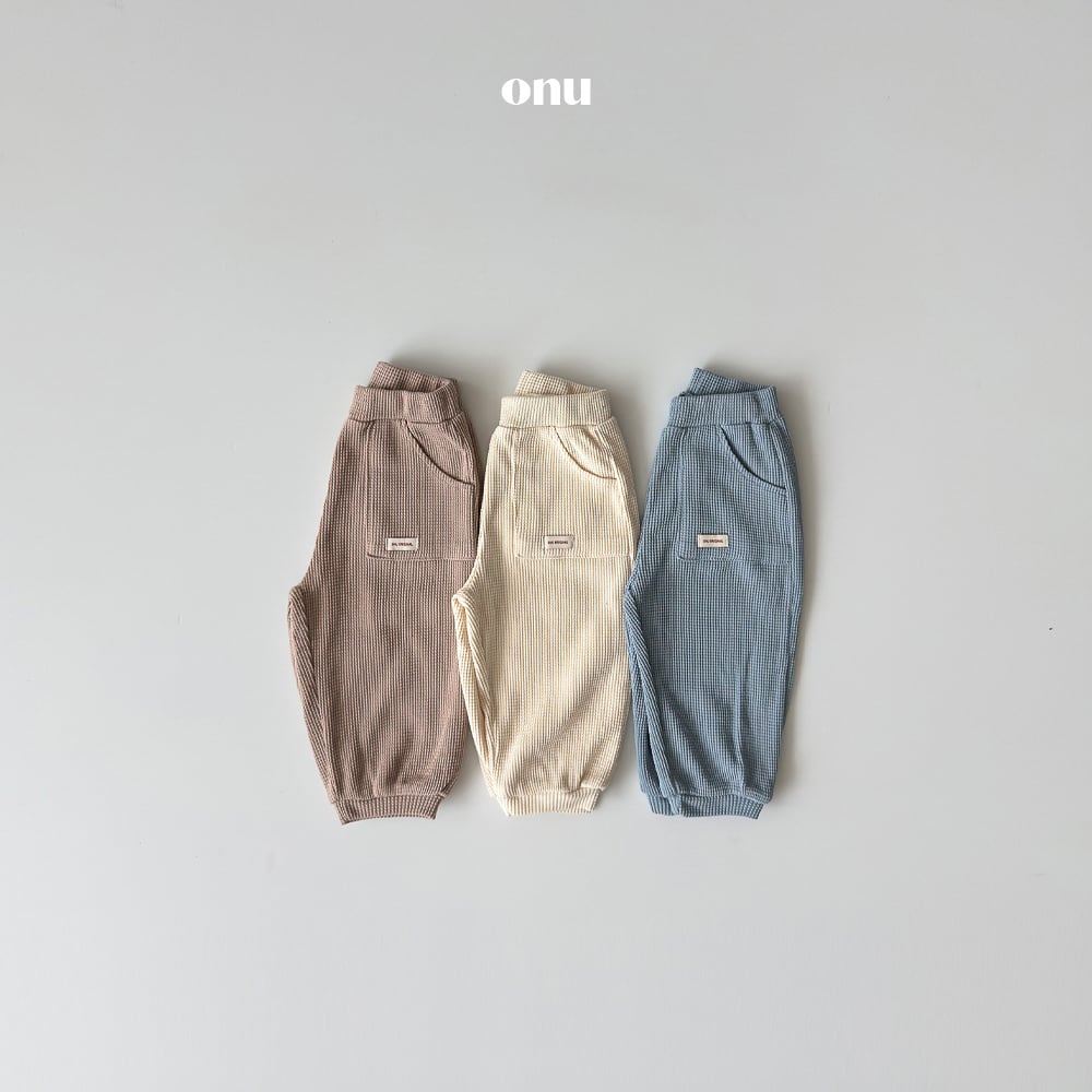 waffle jogger pants【onu】※予約商品