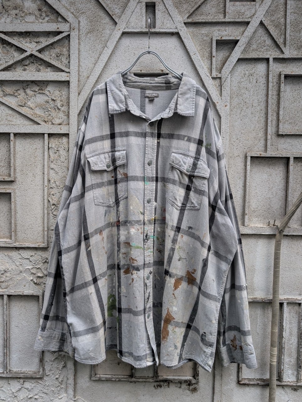 "FALLS CREEK" painted check shirt