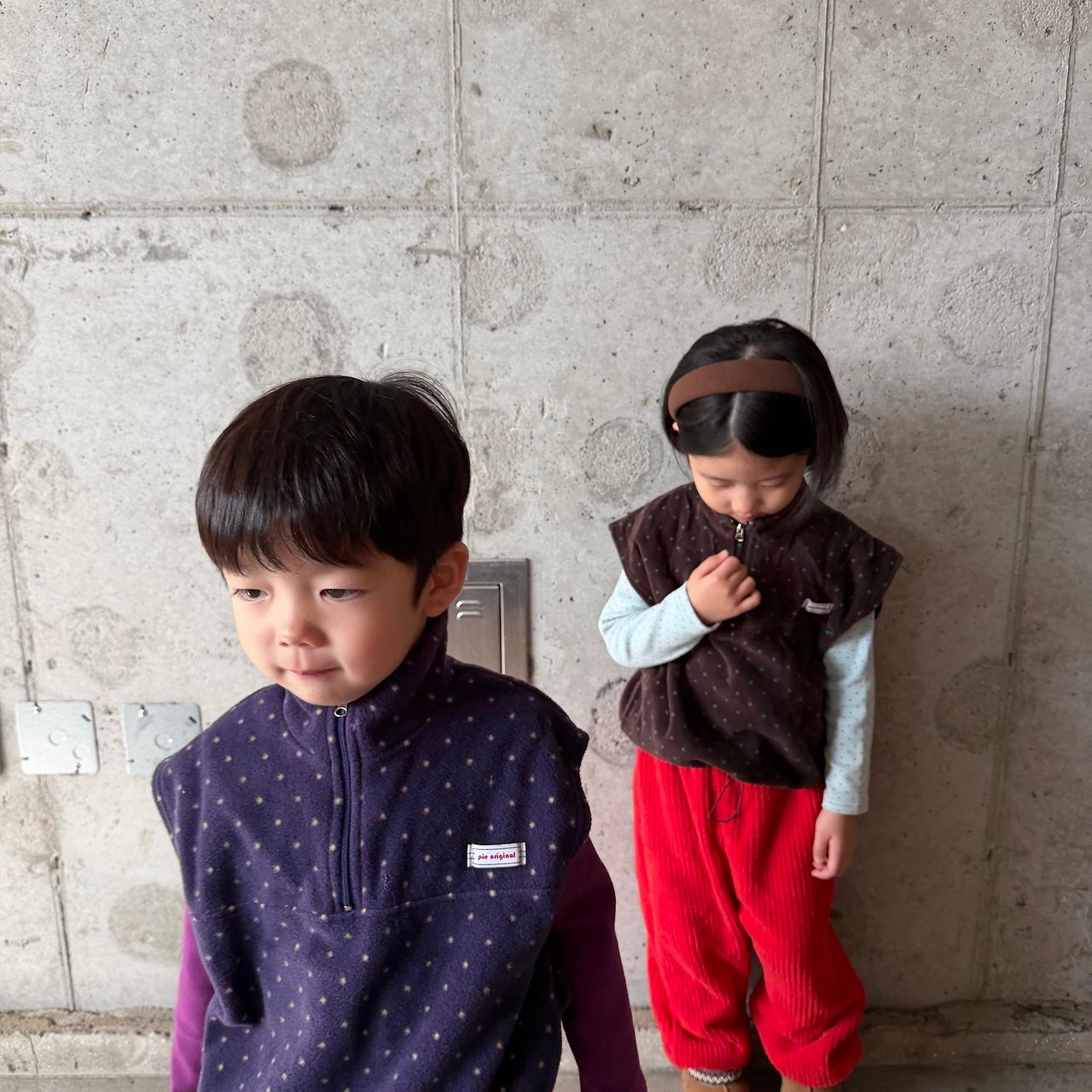 PIE［取寄］dot fleece vest 26winter