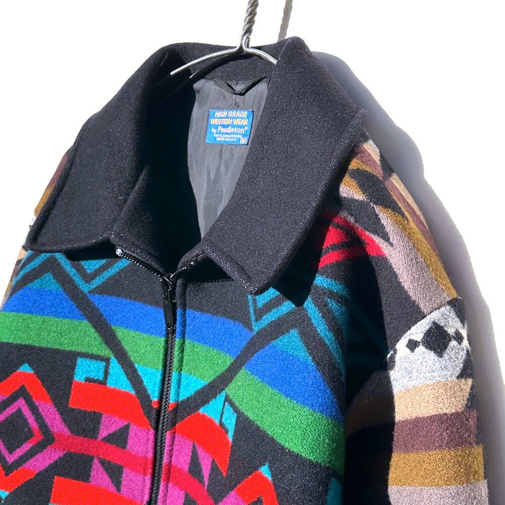 PENDLETON - HIGH GRADE WESTERN WEAR] Vintage native pattern wool