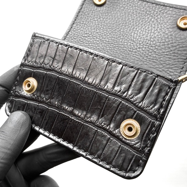 mini Trucker Wallet (Nebraska×Porosus)