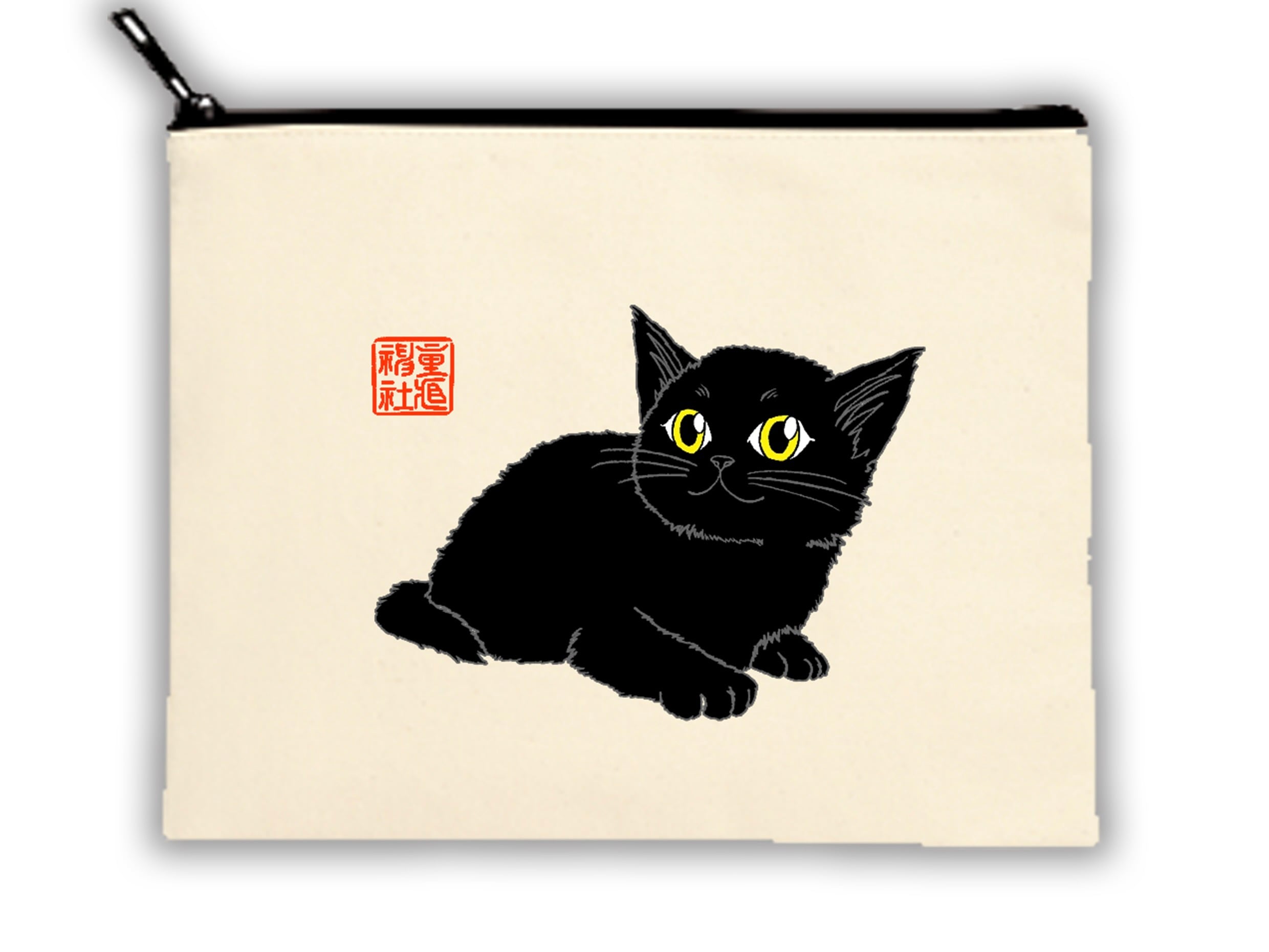 宮猫タマ御朱印帳ポーチ 全身 | 重蔵神社オンライン授与所