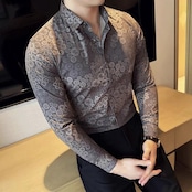 long sleeve floral print shirt tops 00311