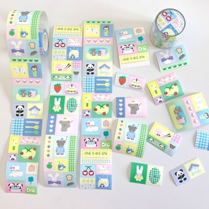 新作☆LAC5｜Lacreme 奶油派【日日标签】型抜き マット 紙 テープ 剥離紙付