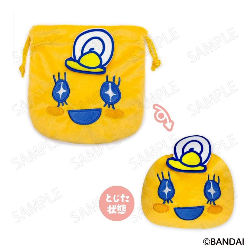 たまごっち エンジョイ!トラベル フェイス巾着 B:めめっち
