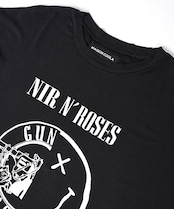 バンドロゴソフトプリントルーズTシャツ (WHITE) CQ-46093
