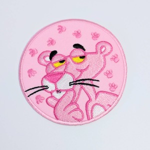 送料無料！ ★刺繍アイロンワッペン★【The Pink Panther（ピンクパンサー）】〚アメリカン雑貨 アメトイ〛