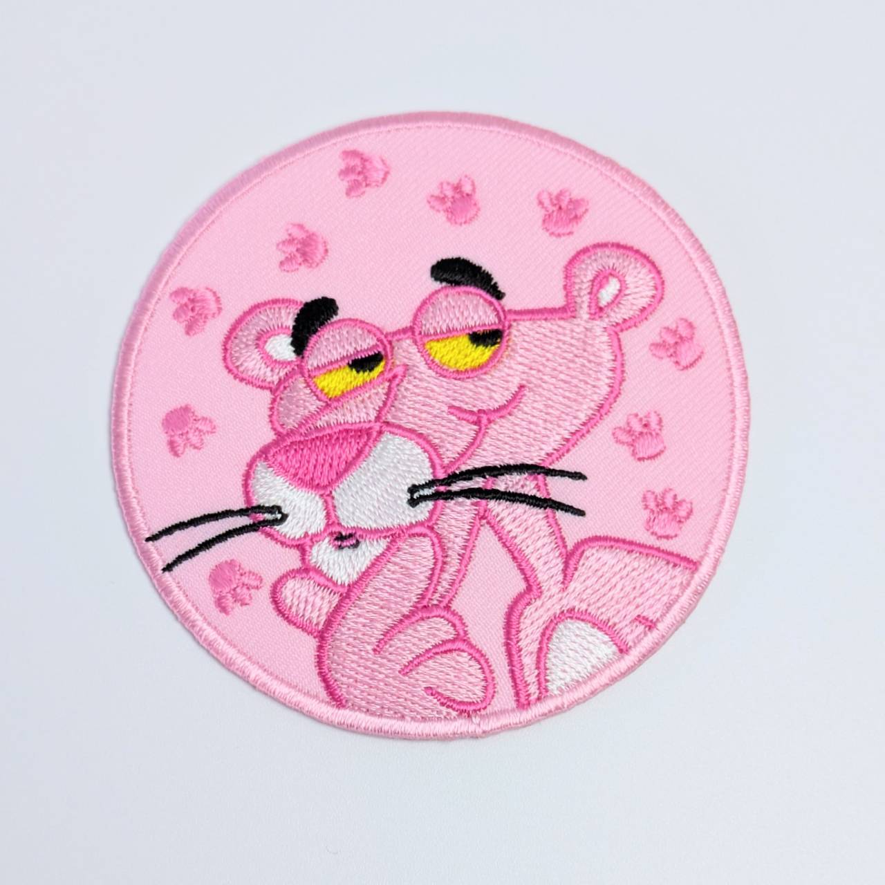 送料無料！ ★刺繍アイロンワッペン★【The Pink Panther（ピンクパンサー）】〚アメリカン雑貨 アメトイ〛