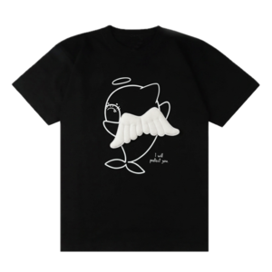 【KIDS】150サイズ　TOO CUTE TO BITE – ANGEL SHARK 【天使の羽】サメTシャツ｜立体羽デザイン シャークT