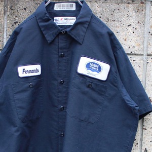 【XLサイズ】Nestle Waters ネスレ US企業もの古着 ワークシャツ 綿ポリ生地