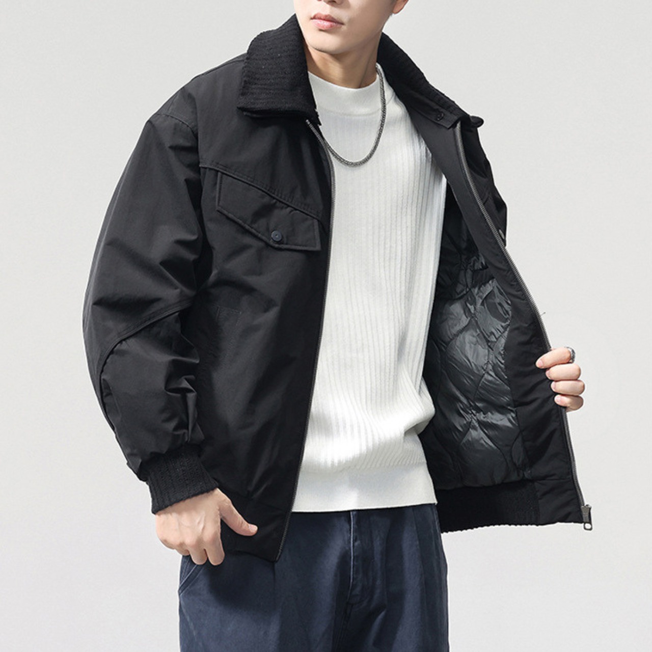 ライトウォームスタンドジップブルゾン　TB1804・画像3