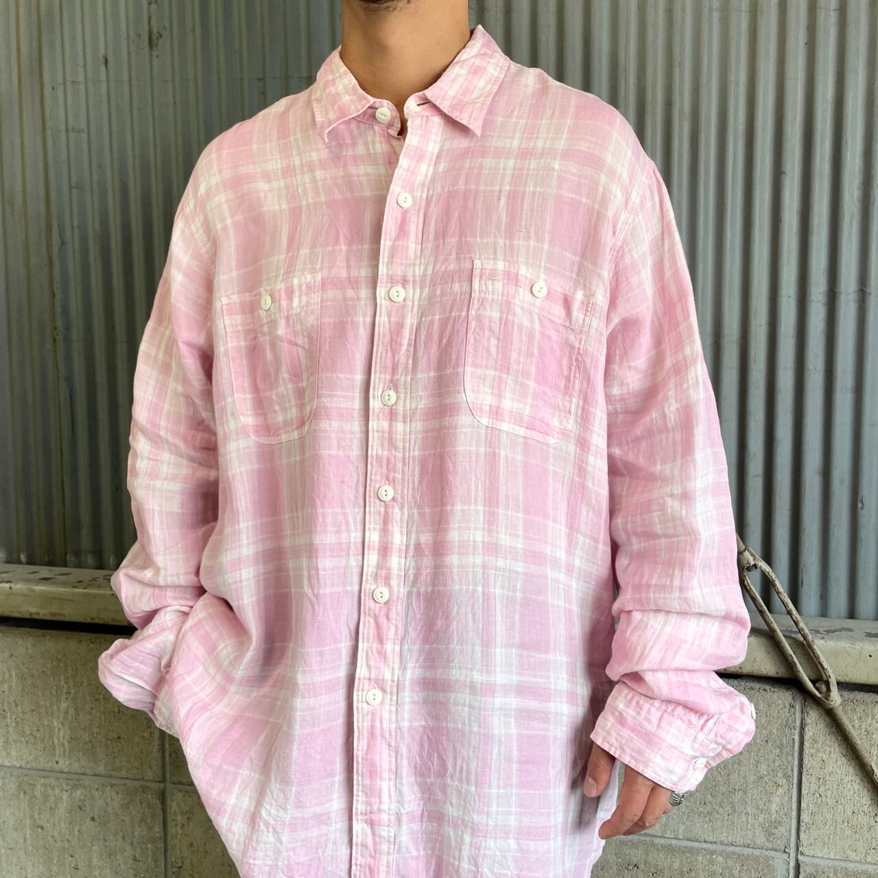 ビッグサイズ Polo Ralph Lauren ポロ ラルフローレン 長袖 リネン 