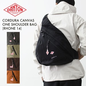 DANTON [ダントン] CORDURA CANVAS ONE SHOULDER BAG「RHONE 14」 [rhone14] コーデュラキャンバスワンショルダーバッグ「ローヌ14」・ショルダーバッグ・ワンショルダー・デイリーユース・14L・コーデュラキャンバス・MEN'S / LADY'S [2026AW]
