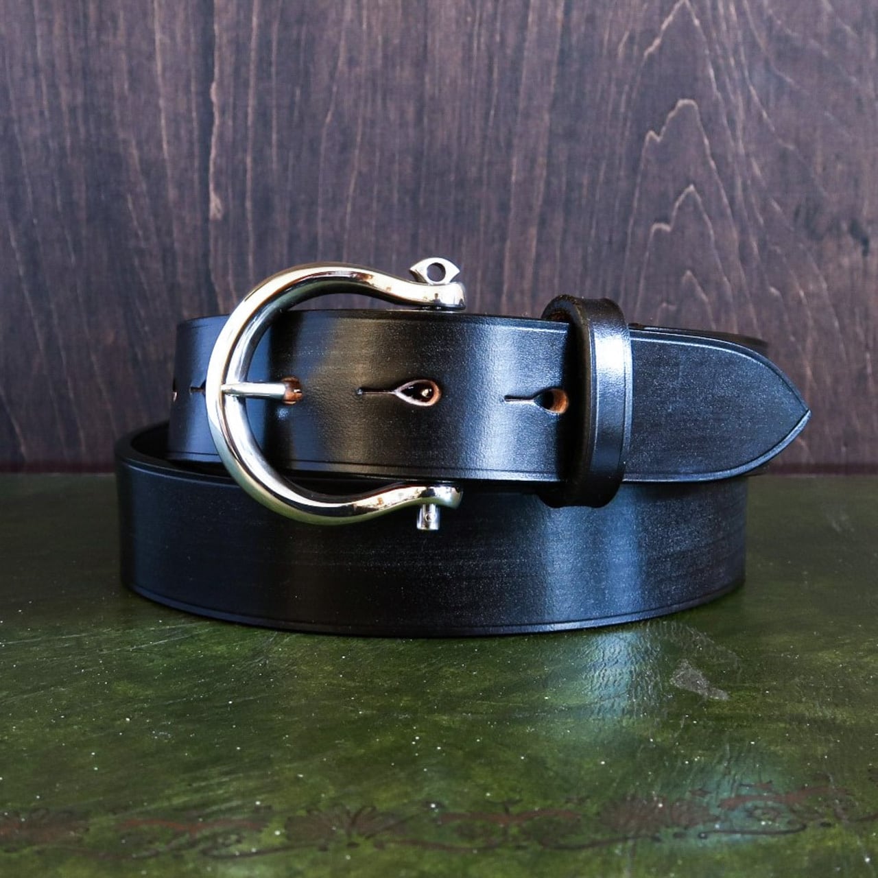 STERLING SILVER】 SHACKLE BUCKLE 30 BELT シルバー９２５製