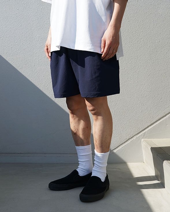 FAKIE STANCE / Draw Cord Short Pants : NAVY | distrad