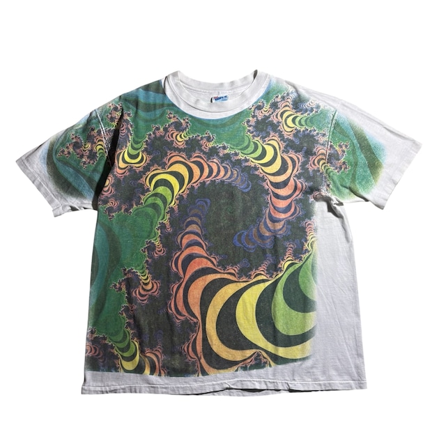 vintage 1990’s aop fractal art tee