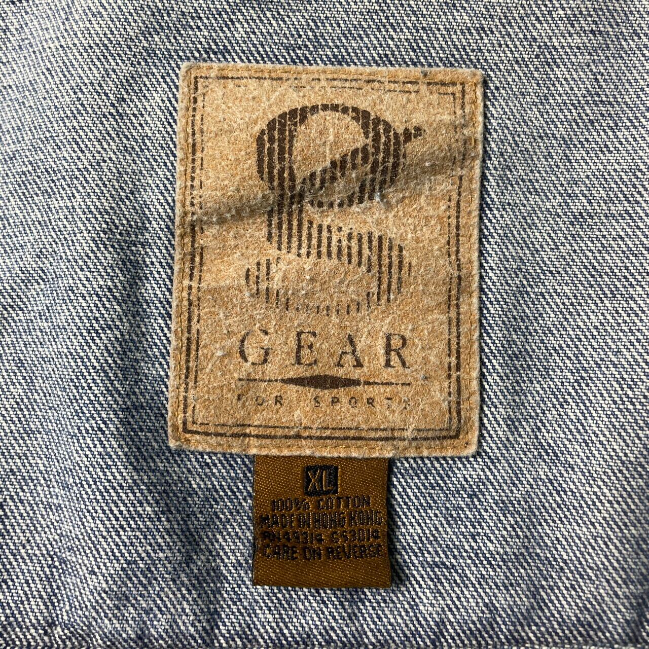 90年代 SONY ソニー 企業ロゴ デニムジャケット 襟切り替え