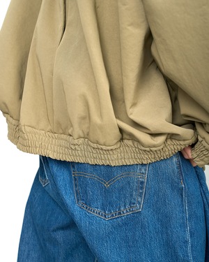 HED MAYNER "HIGH NECK ZIP UP BLOUSON 〔KHAKI〕"