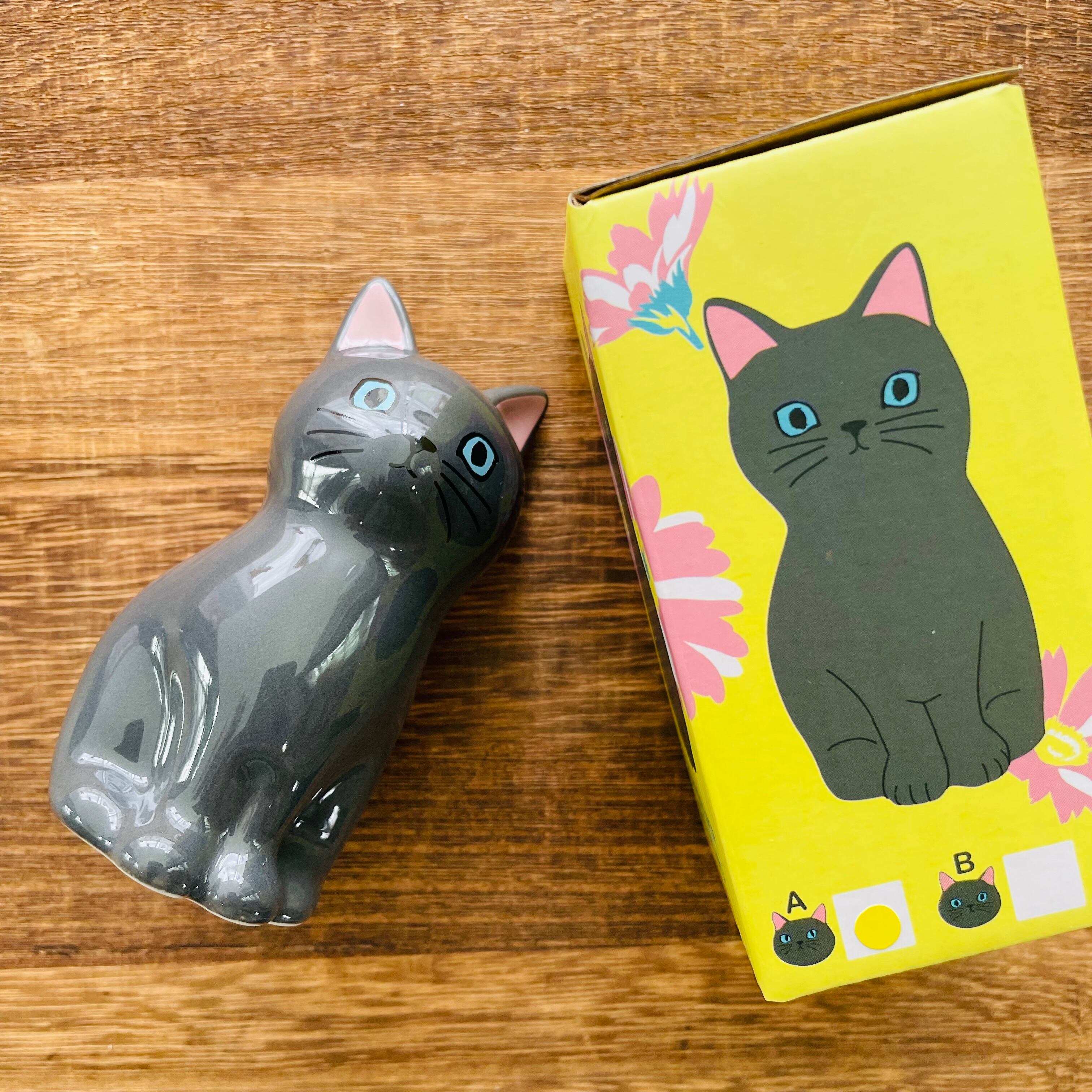フラワーベース| ペンスタンド|くろこねこB 猫 ねこ ネコ 猫雑貨 ねこモチーフ 猫グッズ ネコ柄 花瓶 花器 花びん フラワーベース 置物 オブジェ フラワーアレンジ ペン立て ペンスタンド 陶器 かわいい おしゃれ レディース プレゼント 贈り物 ギフト