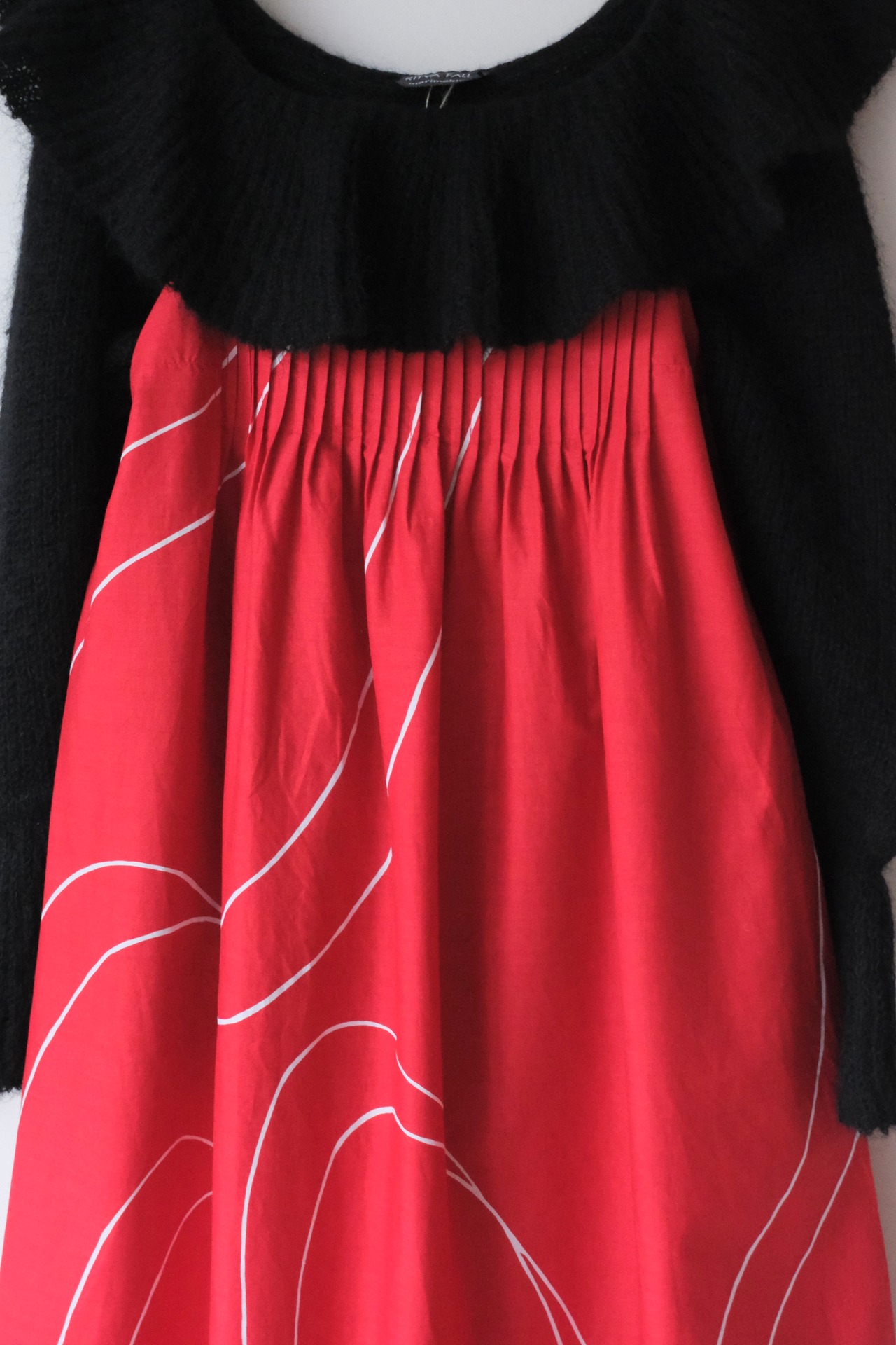 Marimekko tomato red white cami dress