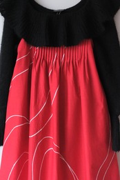Marimekko tomato red white cami dress