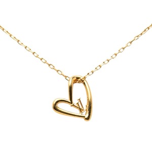 ルイ ヴィトン コリエ ハート フォーリンラブ ネックレス M00465 ゴールド メッキ レディース LOUIS VUITTON 【中古】