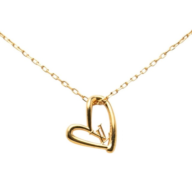 ルイ ヴィトン コリエ ハート フォーリンラブ ネックレス M00465 ゴールド メッキ レディース LOUIS VUITTON 【中古】
