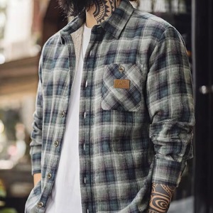 Plaid Fleece Lining Warm Shirt / チェック フリース ライニング ワーム シャツ