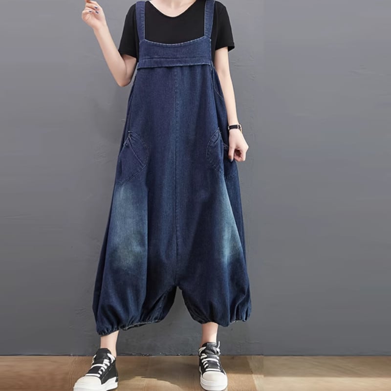 バルーンデザインが可愛いデニムオーバーオール K16993