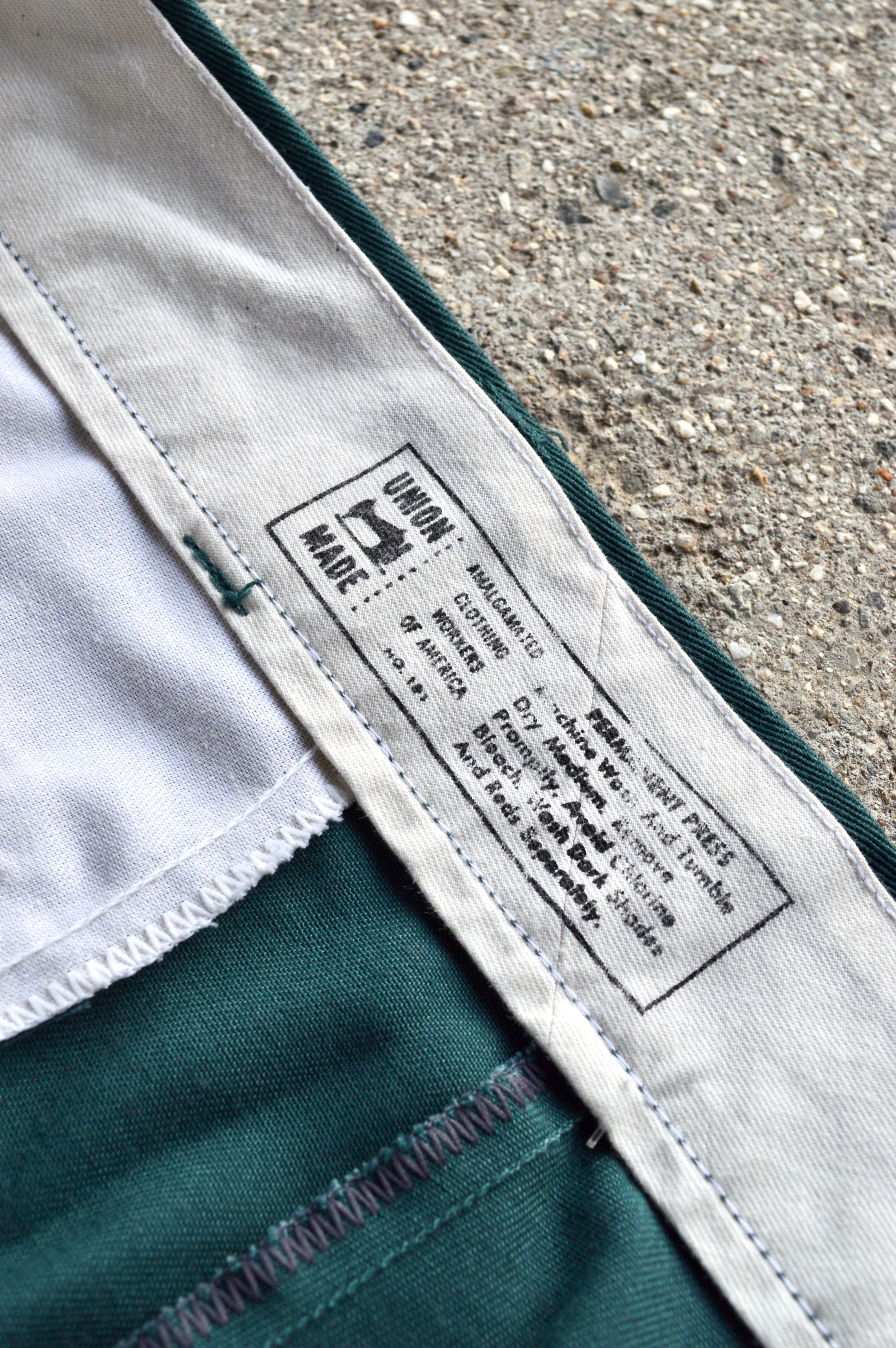 BIG YANK 1970's ACWA UNION MADE Made in USA 42TALON Work Pants
