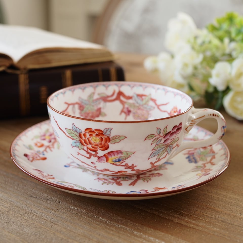 フランスアンティーク サルグミンヌミントン252 カップソーサー F3