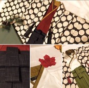 【受注製作】大人気ドット柄羽織袴3点セット・SIZE90 男の子の祝い着 羽織 袴 3点セット