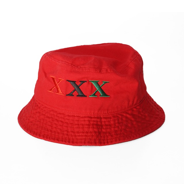 Stay Black Salute XXX BUCKET HAT (RED)