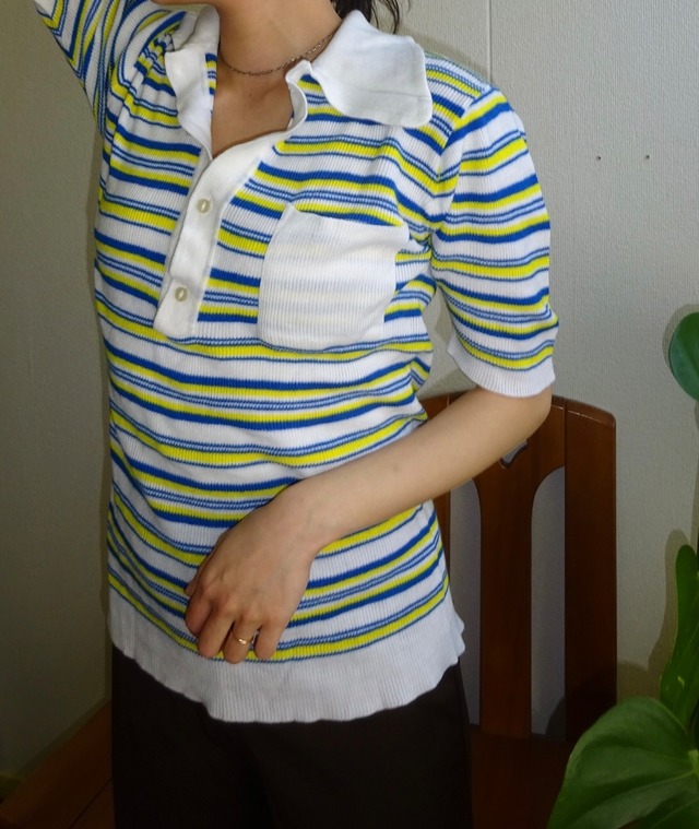 BRUGID vintage knit polo