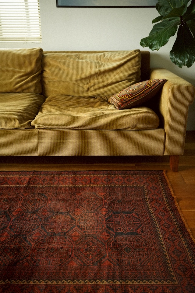 1950-Vintage Baluch yaqub khani rug