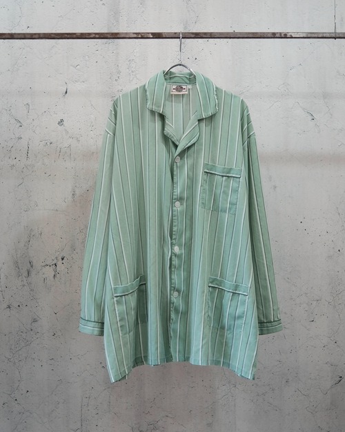 80's stripe pajamas shirt