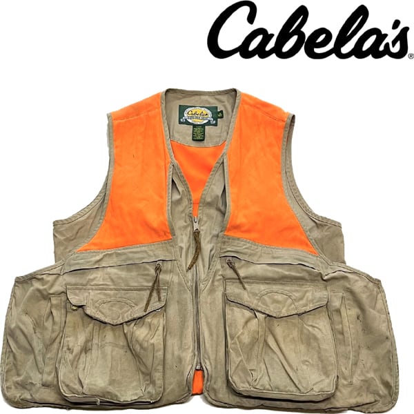 1点物◇カベラスCabela's雰囲気系フィッシングベスト中古ジレ古着M
