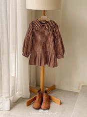 韓国子供服 / BANANA J / 26Autumn / リサ プリーツワンピース / 秋服 / キッズ *XS~JS*