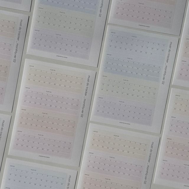 papeterie.atelier 〔must do trakcer _monthly.ver02〕